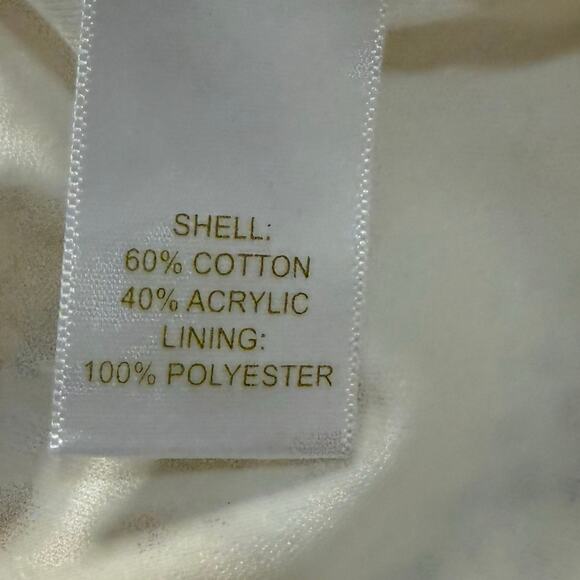 House of Harlow 1960 Cream White Knit Cotton Lined Halter Crop Top size XL - Picture 3 of 5